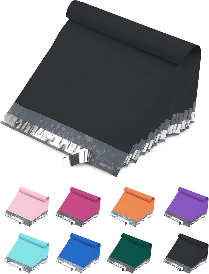 Yens Poly Mailers Waterproof Self Seal Adhesive Shipping Bags for Shipping, Mailing, Packaging (Black, #M4(10"X13")-1000 Pack Bulk Box) - Image 1